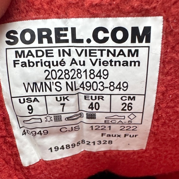 SOREL Kinetic Breakthru Caribou Waterproof Boot new size 9 - Picture 6 of 6